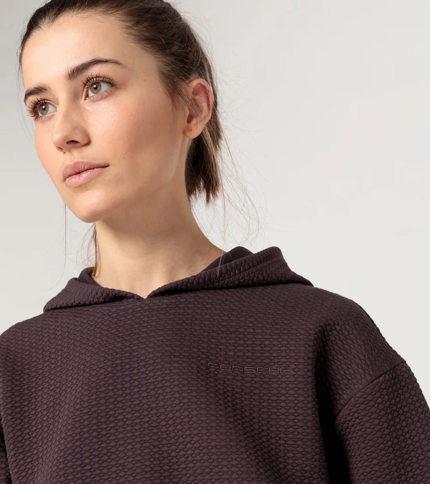 Sweat à capuche texturé – Collection Capsule Yoga