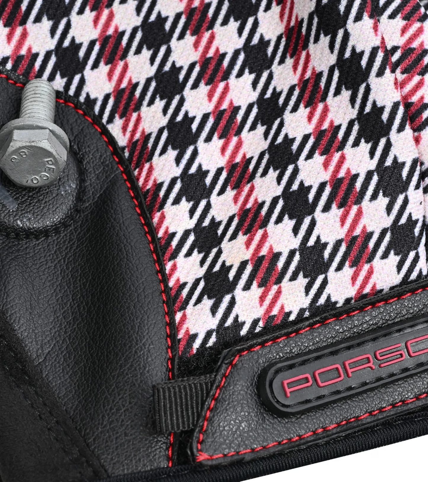 Gants de montage Porsche Classic Pepita (en rouge)