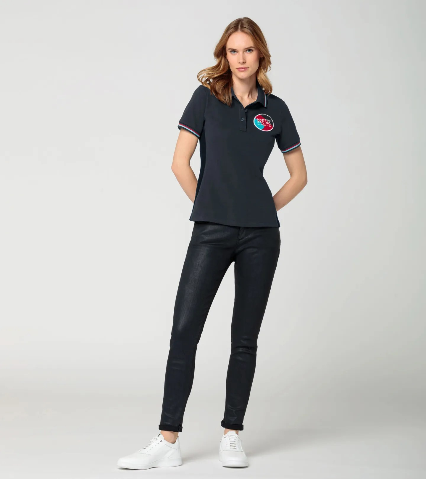 Porsche Women's Polo Shirt - Martini Racing