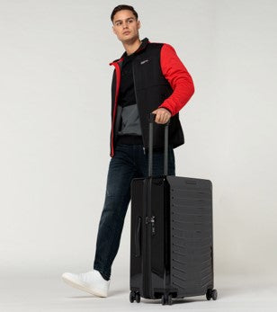 Valise rigide Roadster M, Noir métallisé