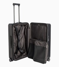 Valise rigide Roadster M, Noir métallisé