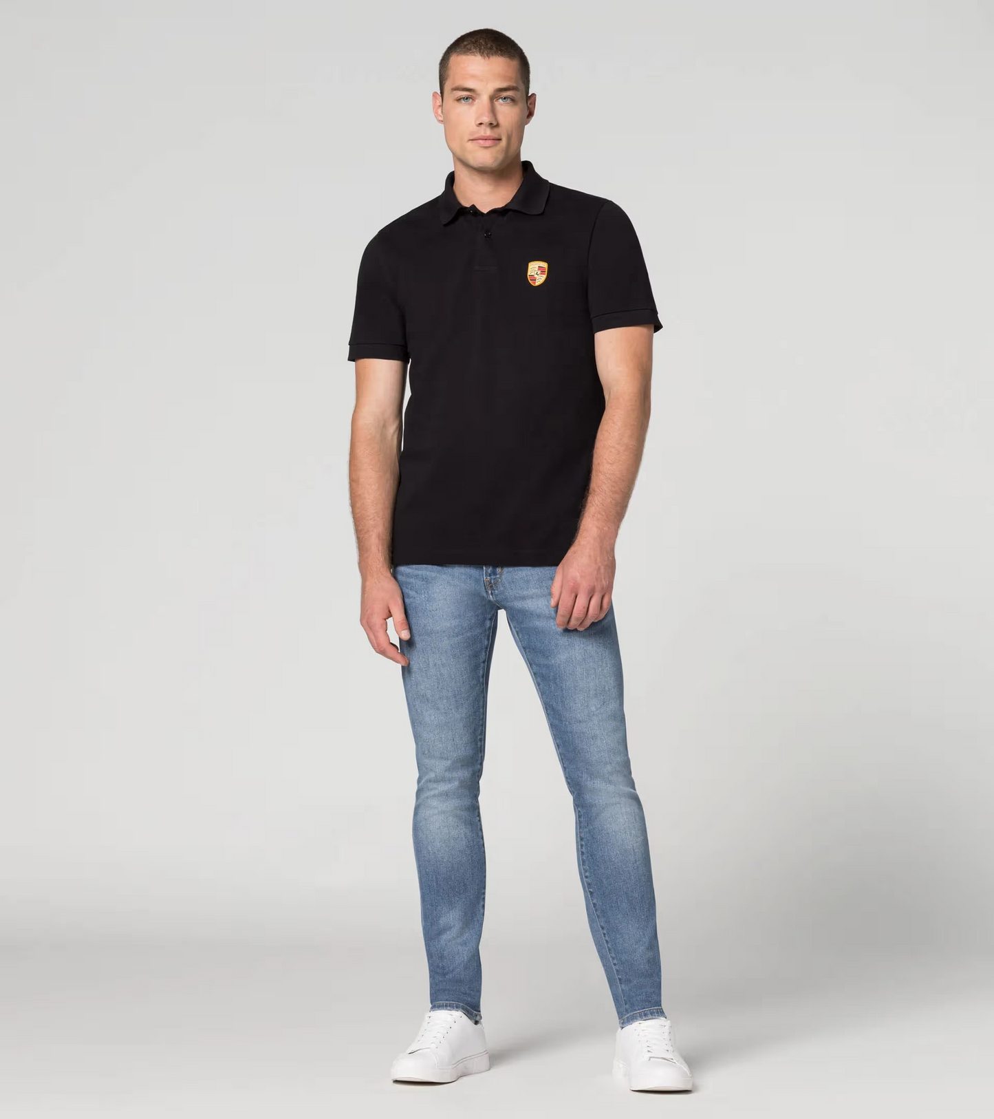 Polo à écusson Porsche – Essential