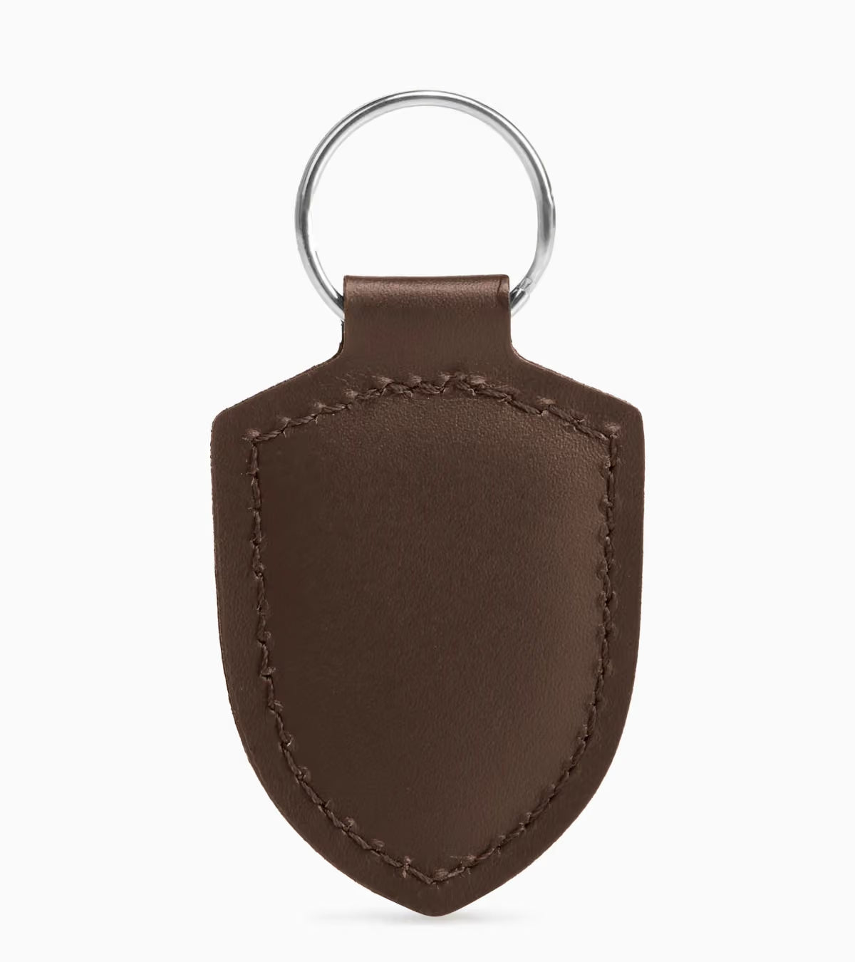 Porte-clés écusson brun