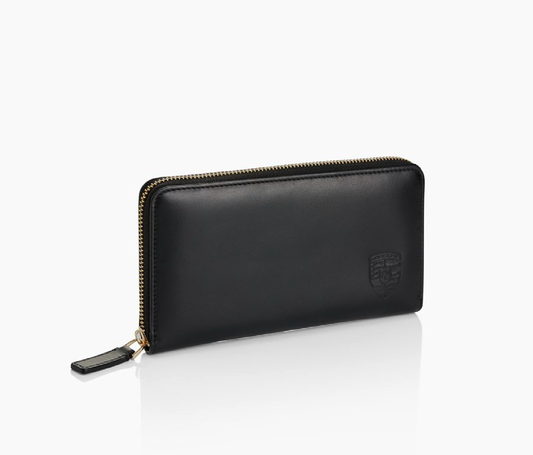 Portefeuille femme cuir noir