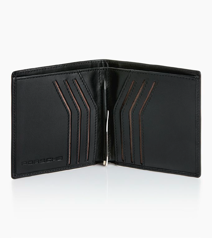 Étui carte bancaire cuir noir