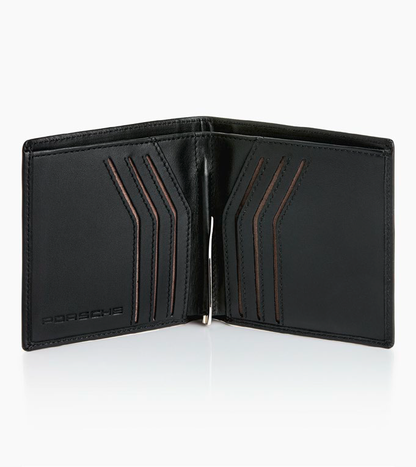 Étui carte bancaire cuir noir