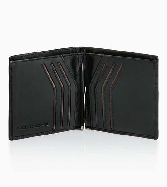 Étui carte bancaire cuir noir