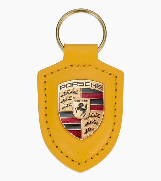 Porte-clés écusson - Jaune Signal